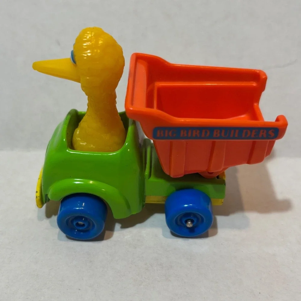 Vintage Playskool Toy Multi Color Vintage 1982 Big Bird Builders Dump Truck
